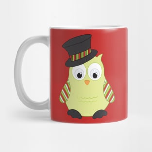 Cute Owl in Top Hat Mug